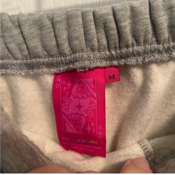 QUEEN OF SPARKLES Gray Sweatshirt with Blue Sequin Shorts Design - Picture 6 of 6